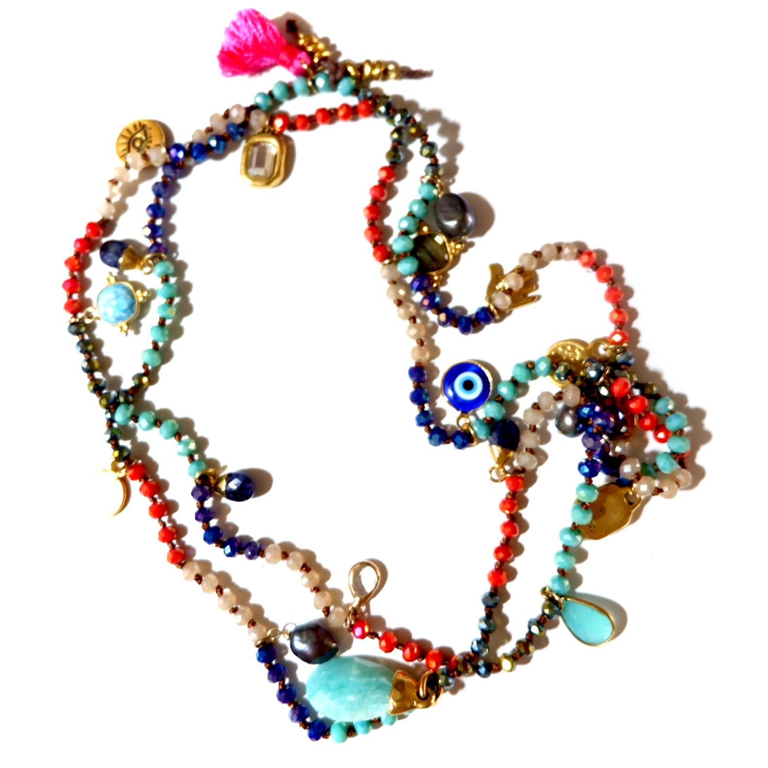 casablanca gemstone necklace