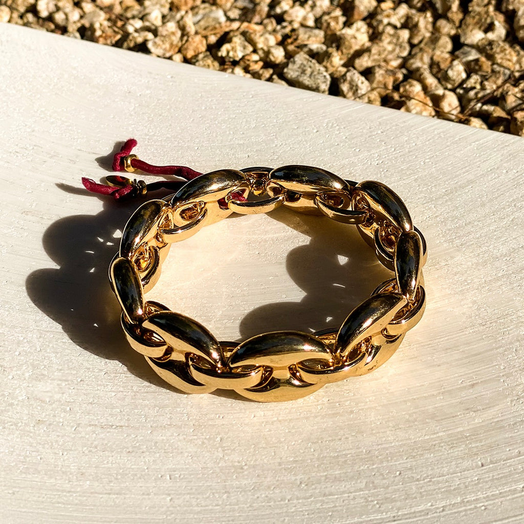 puffy gg link stretch bangle