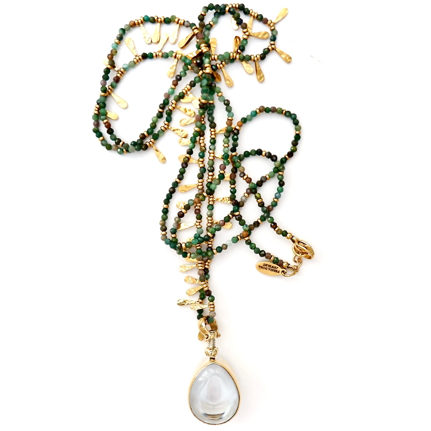 teardrop locket pendant necklace