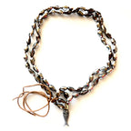 vintage glass fish necklace