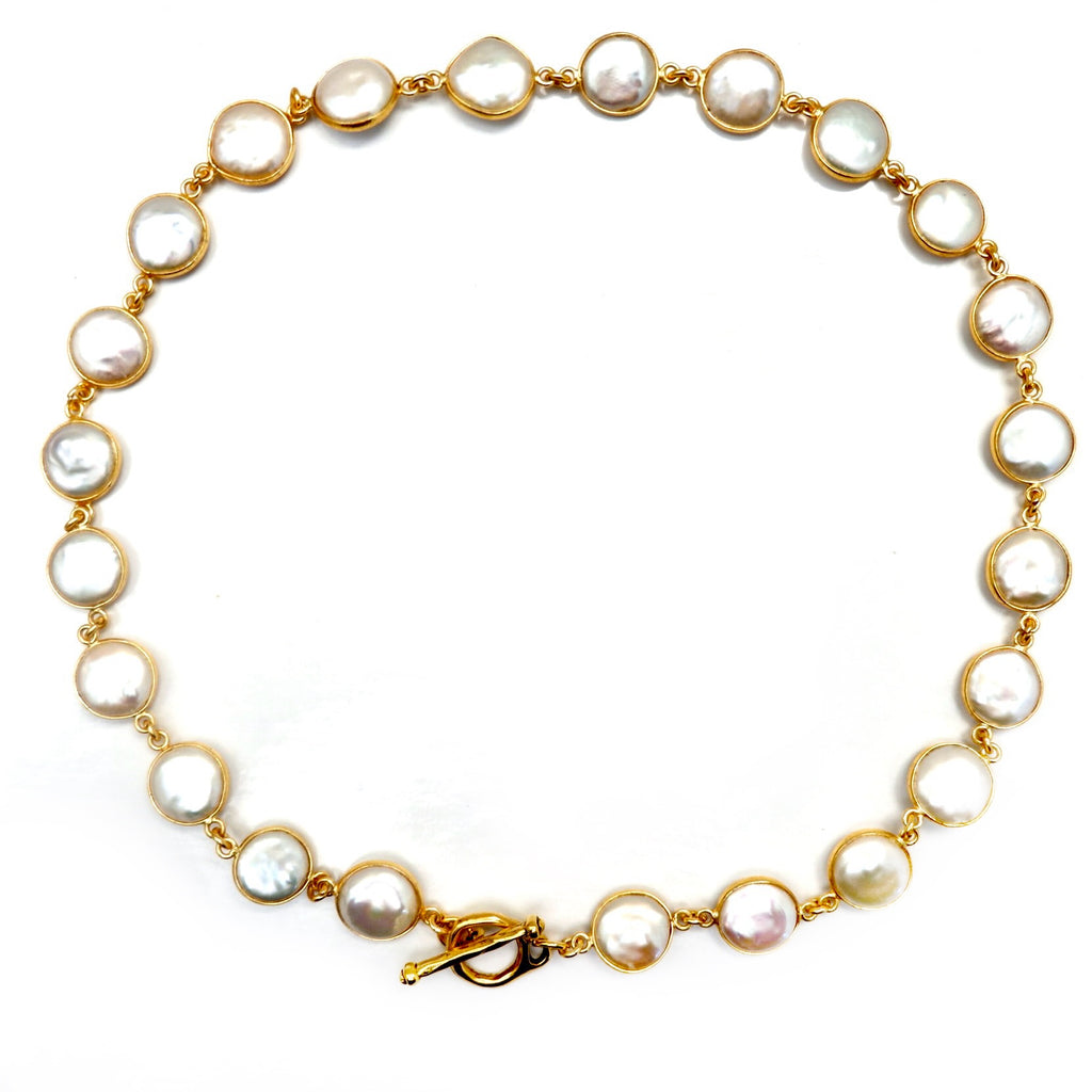my flat freshwater pearl choker