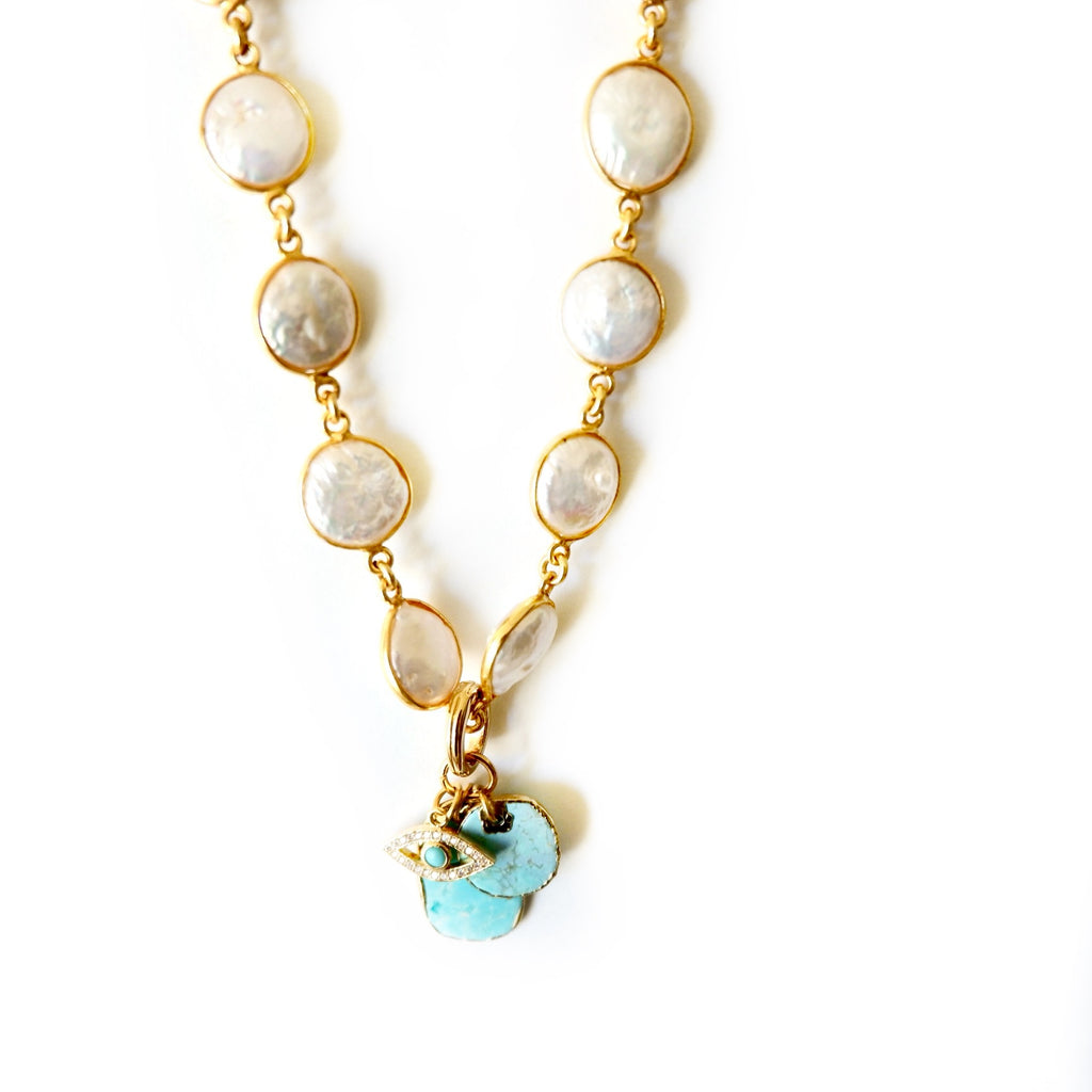 my santorini pearl necklace