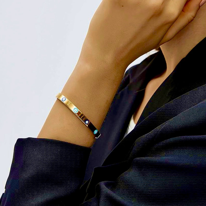 my evil eye bangle bracelet