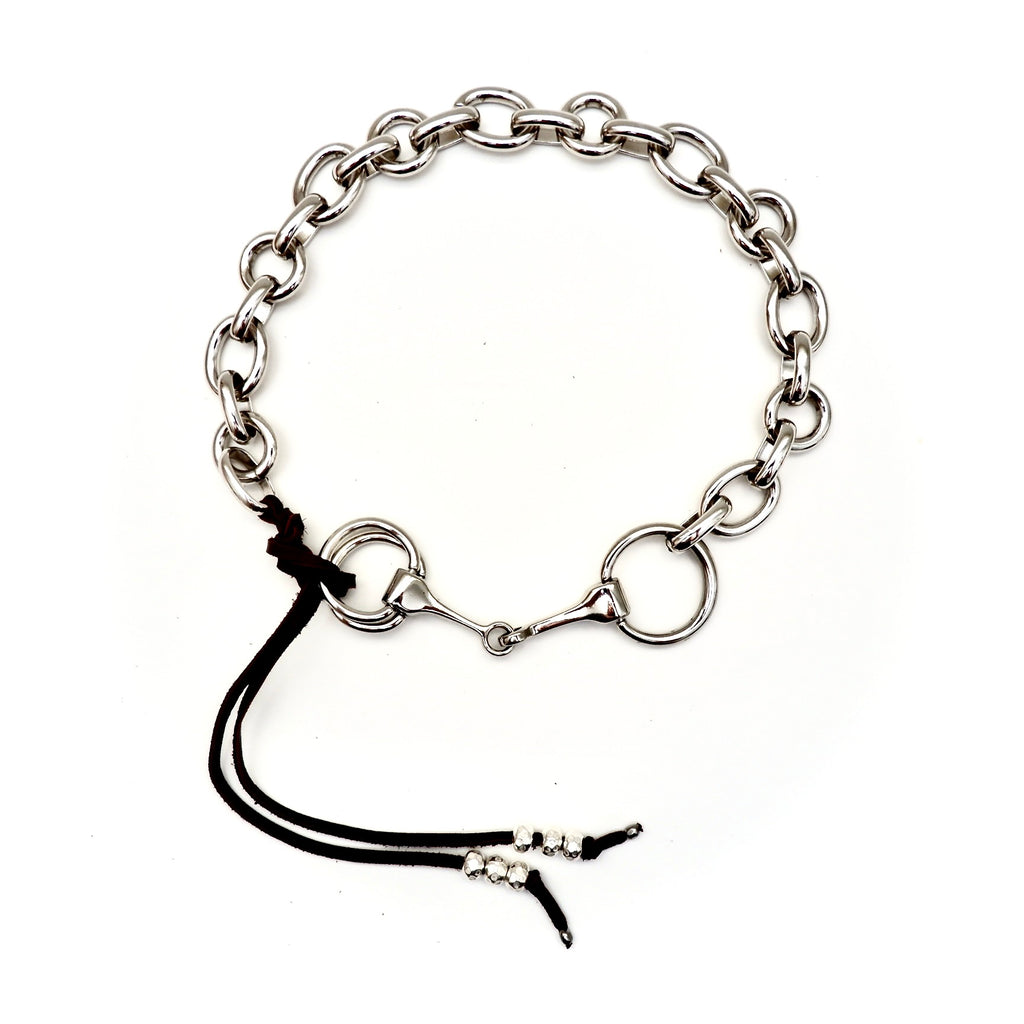 horsebit chain necklace