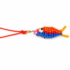 beaded fishy on a string necklace