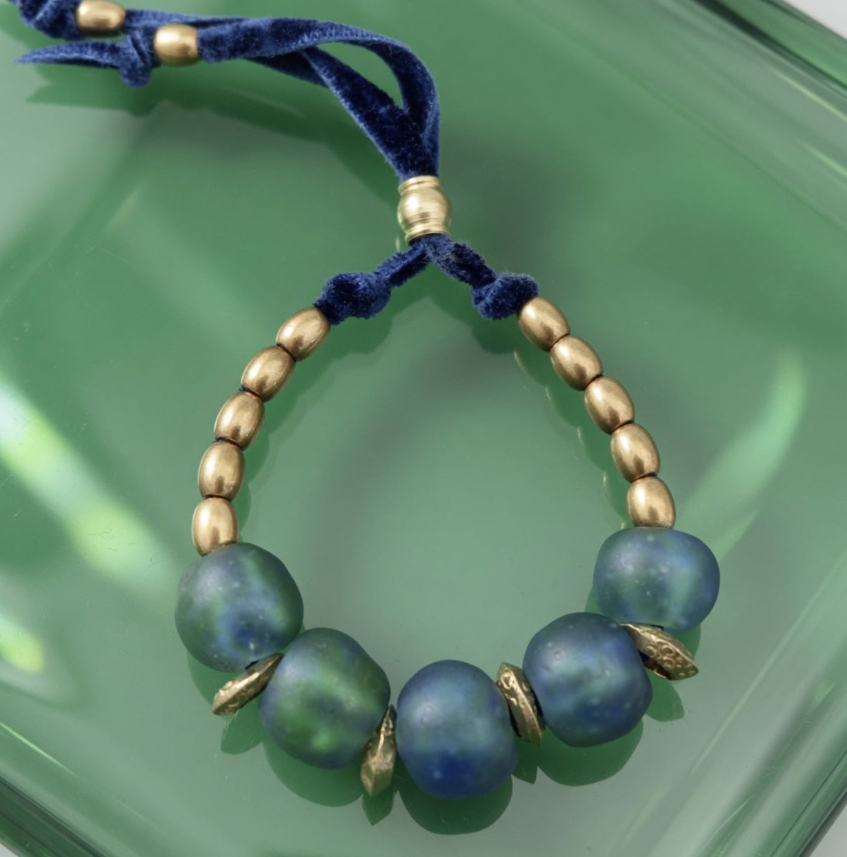 five aqua pebbles bracelet