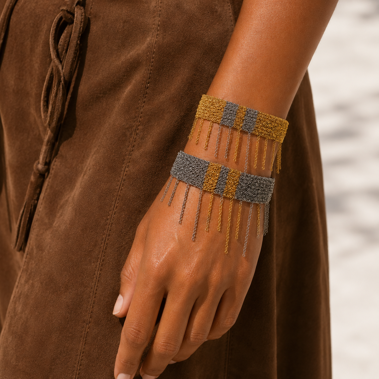 dripping chains x adjustable bracelet