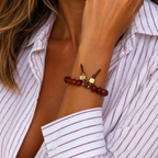 chunky carnelian mountain bracelet