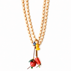 sandalwood x corals mala necklace