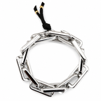 chunky geometric art stretch bracelet