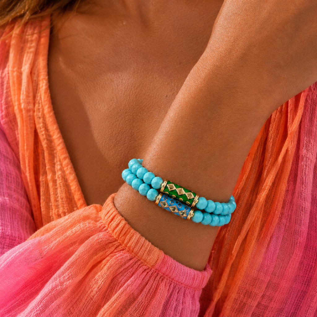turquoise x travel set bracelets