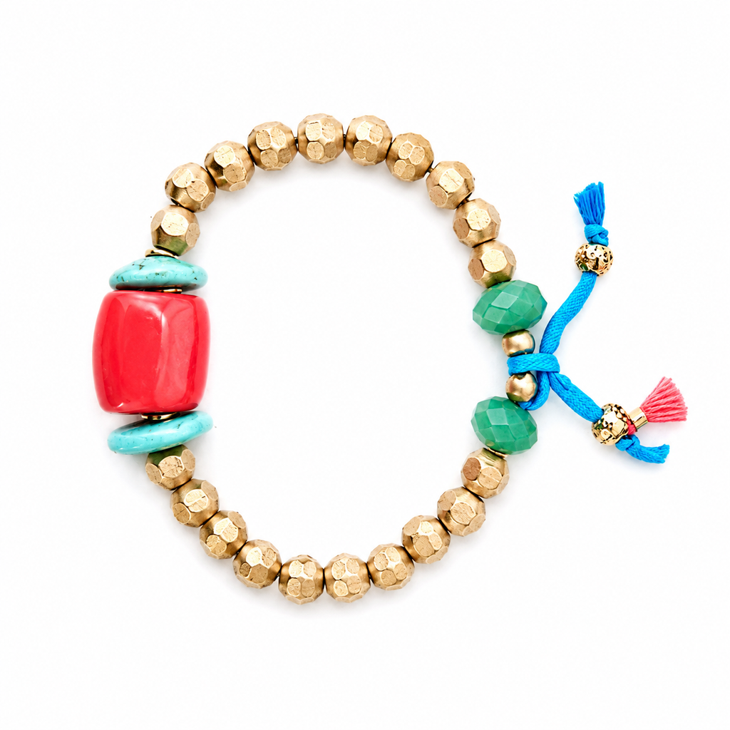positano x coral bracelet