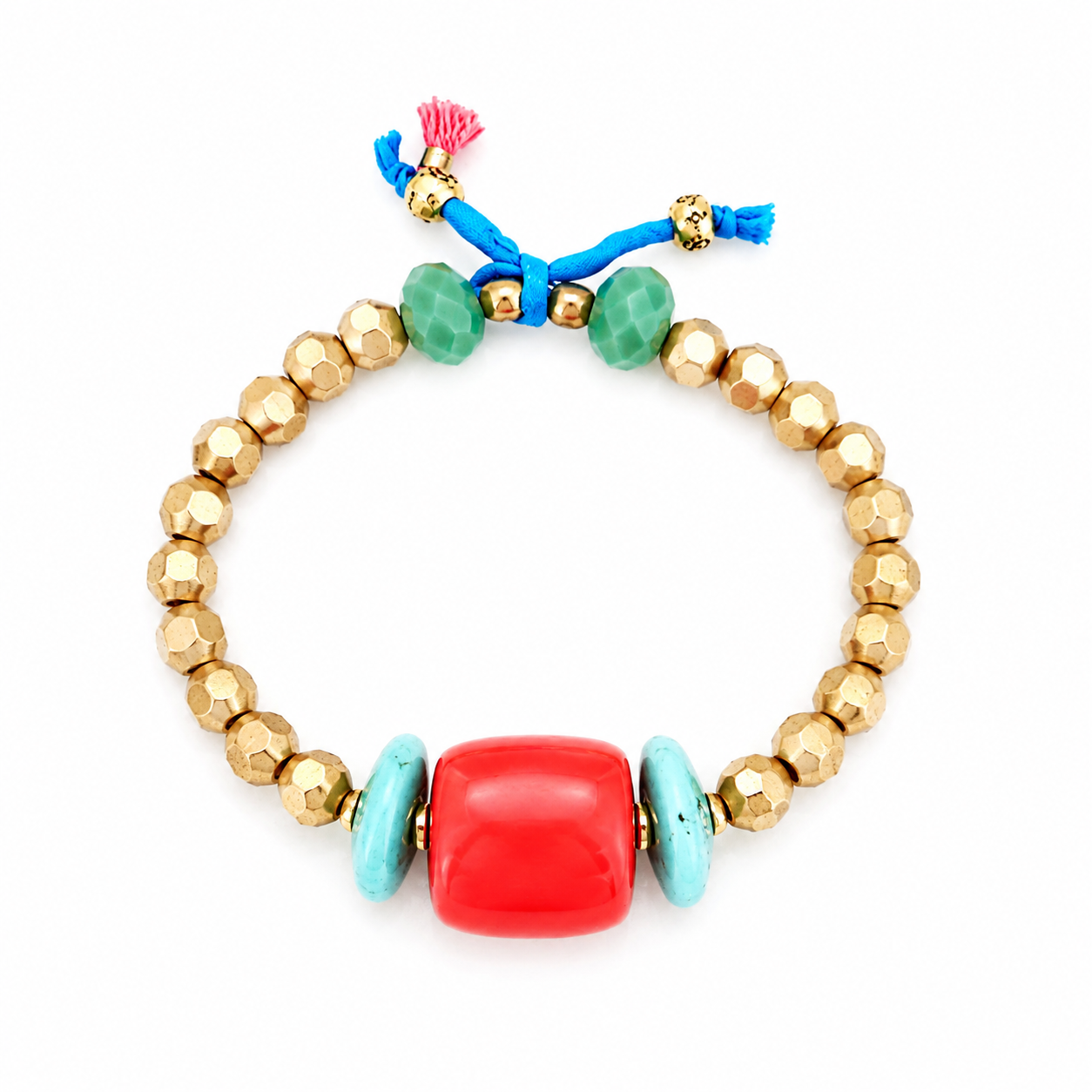 positano x coral bracelet