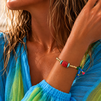 positano x coral bracelet