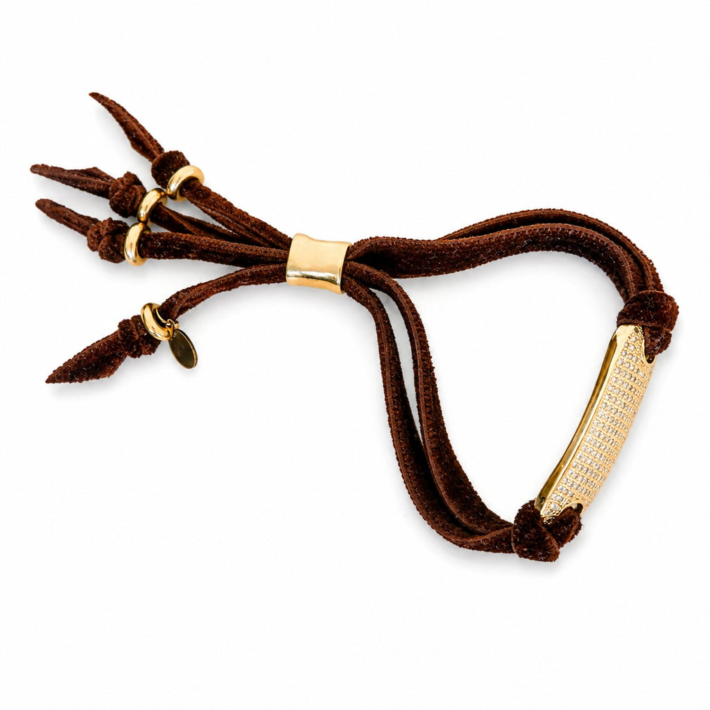 velvet tag bracelet