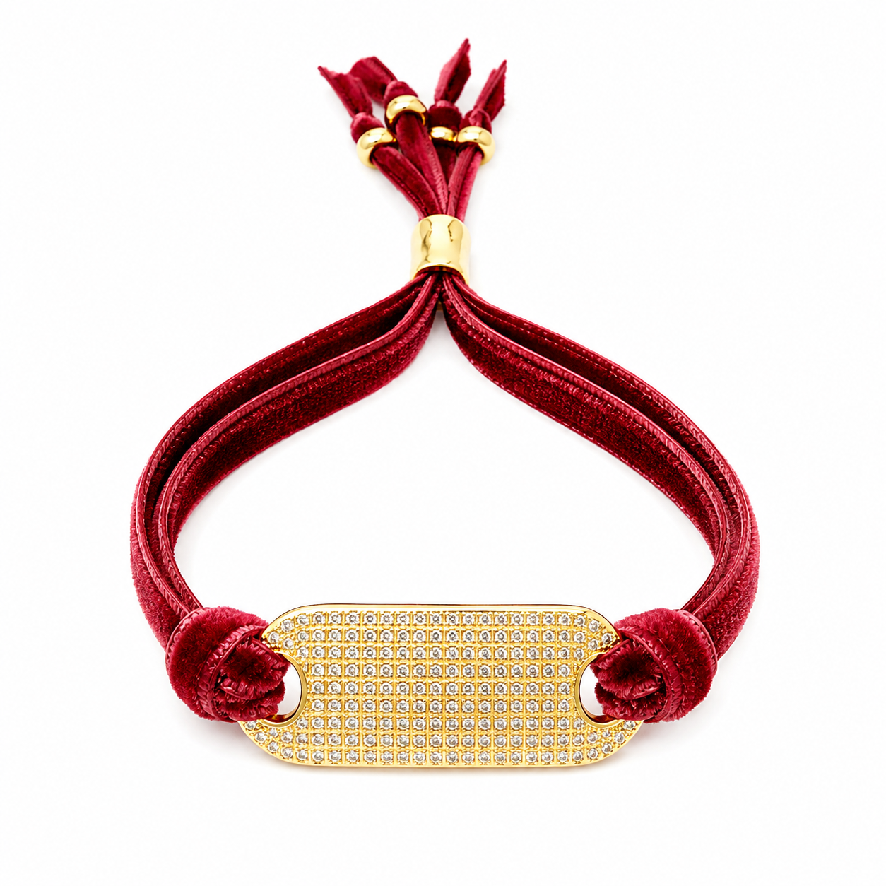 velvet tag bracelet