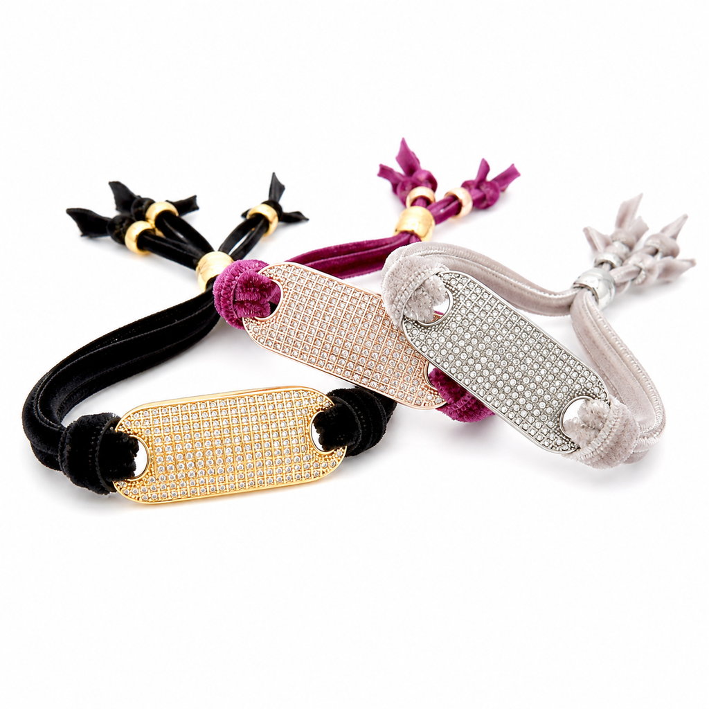 velvet tag bracelet