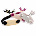 velvet tag bracelet