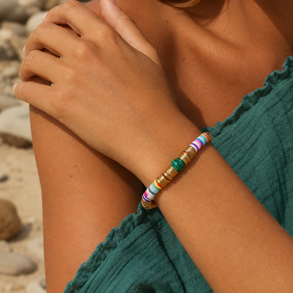 happy colorful gems bracelet