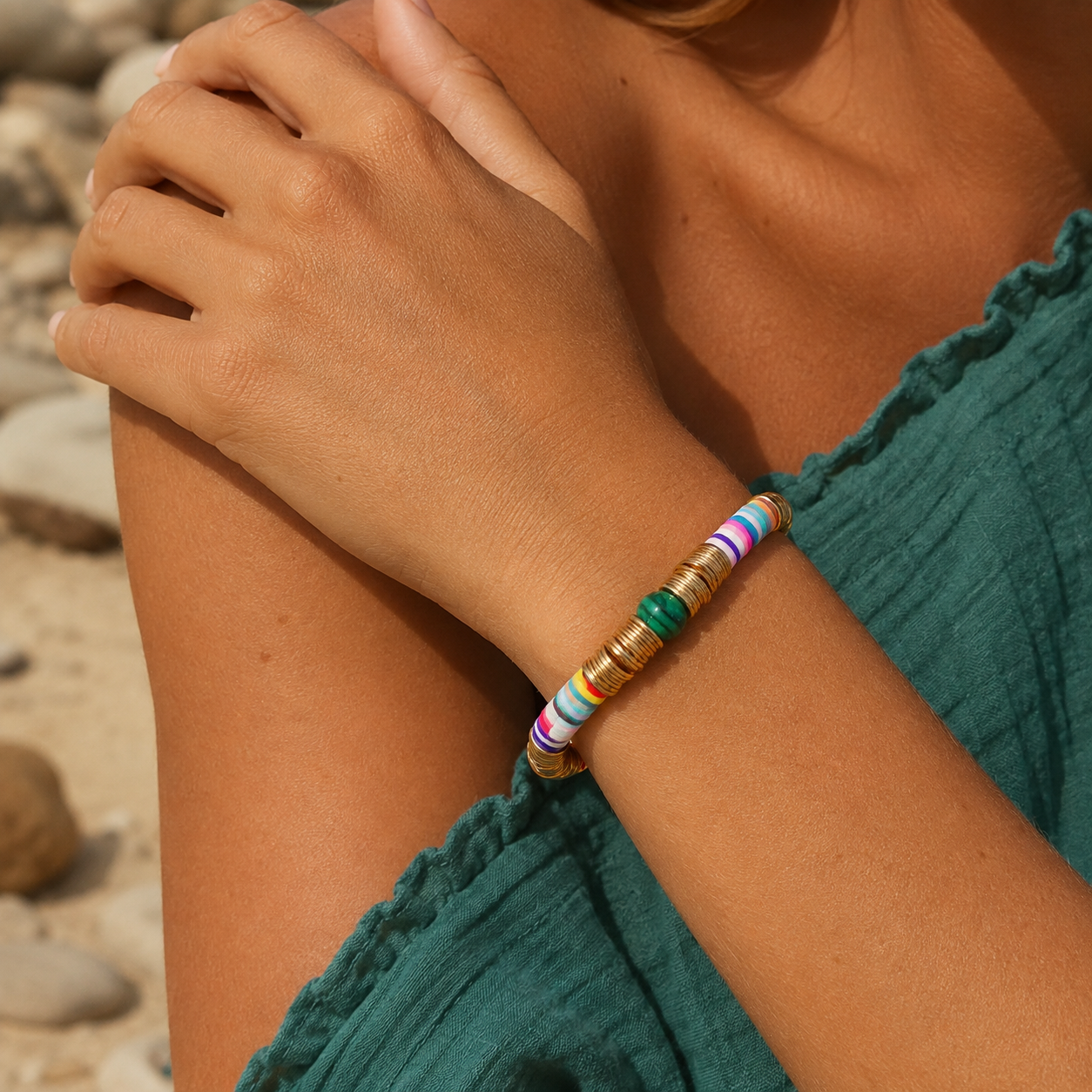 happy colorful gems bracelet