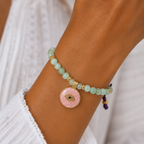 jade x pink evil eye bracelet