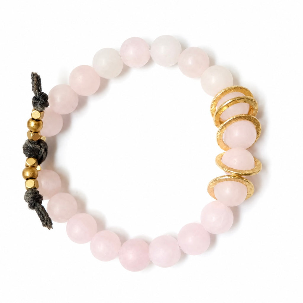 five little loves rose quartz bracelet