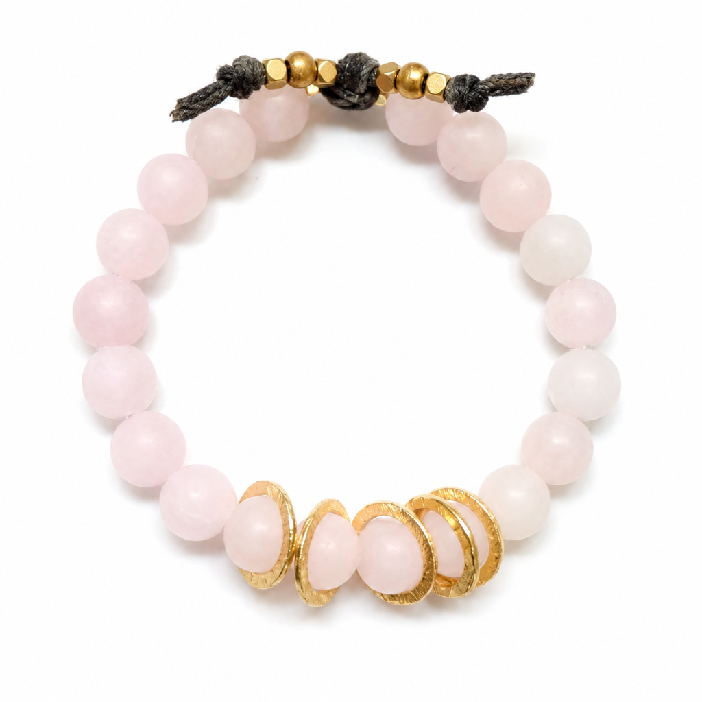 five little loves rose quartz bracelet