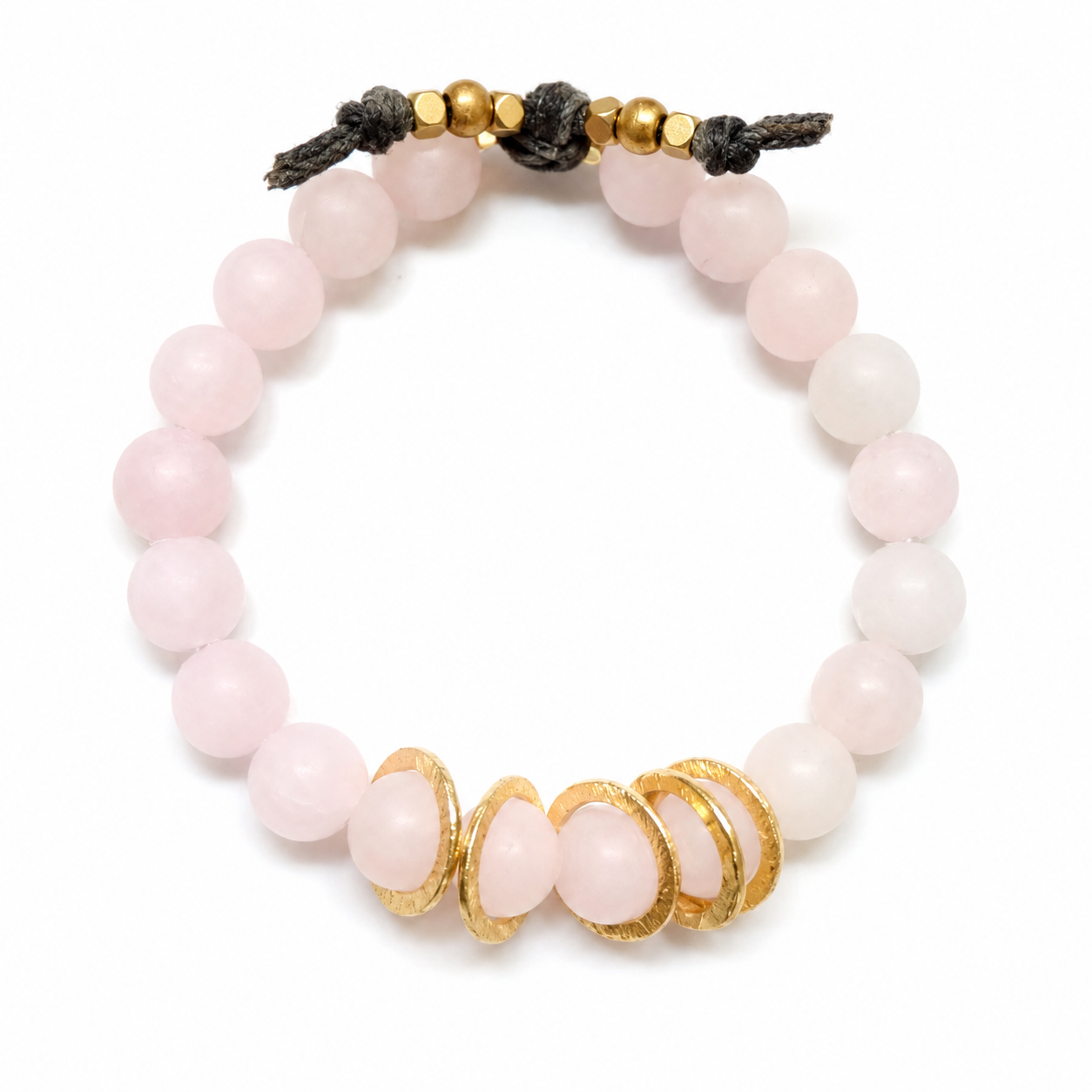 five little loves rose quartz bracelet