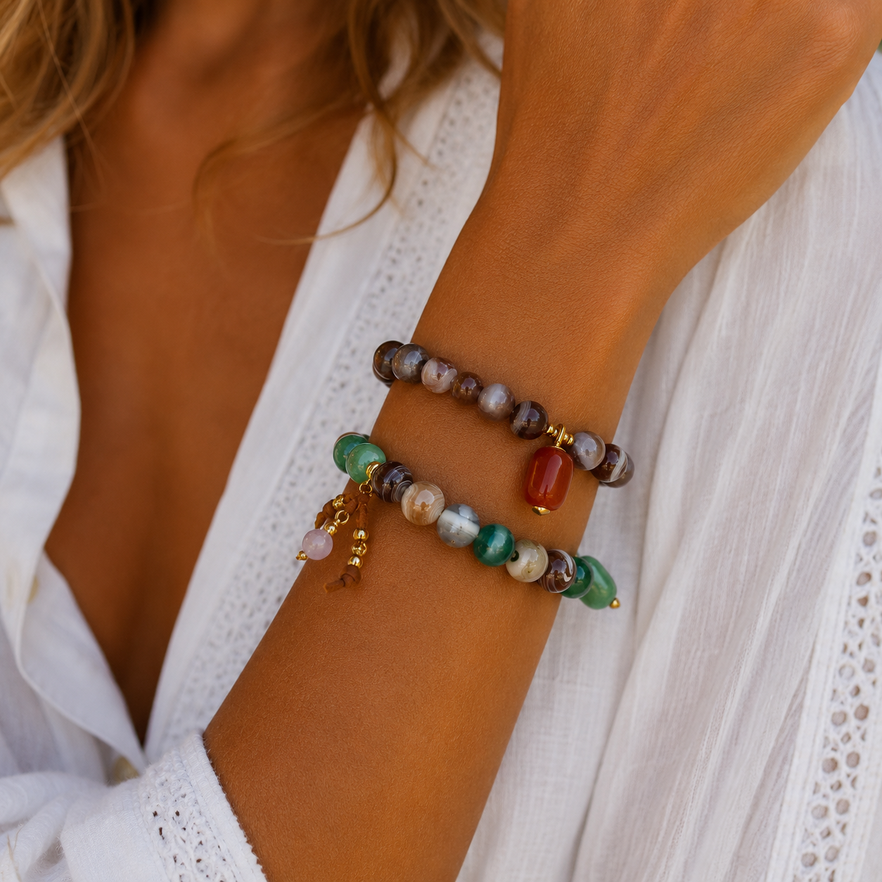 dream green gemstone bracelet