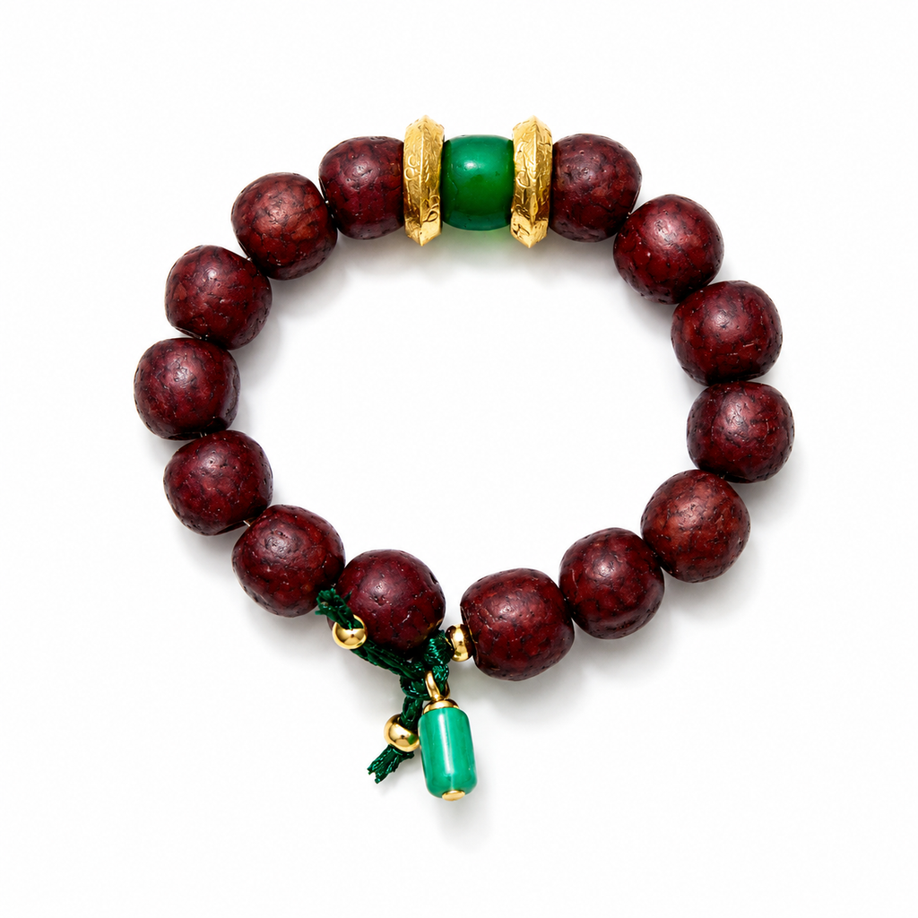 ruby vintage glass bracelet