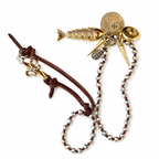 vintage charm fish necklace
