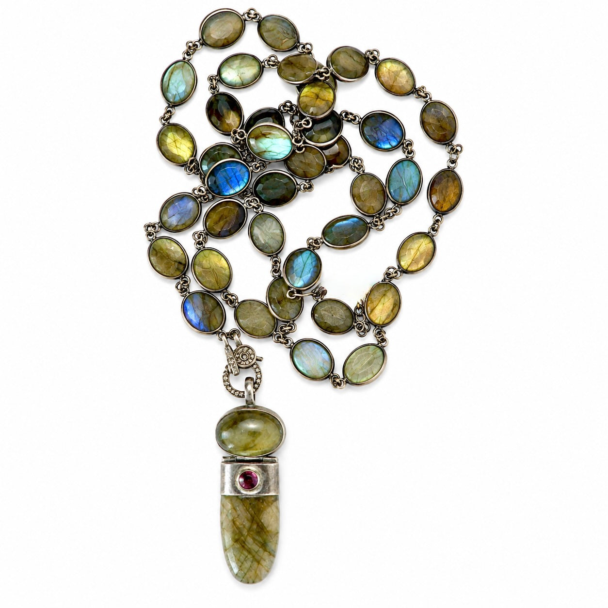 labradorite dream vintage necklace