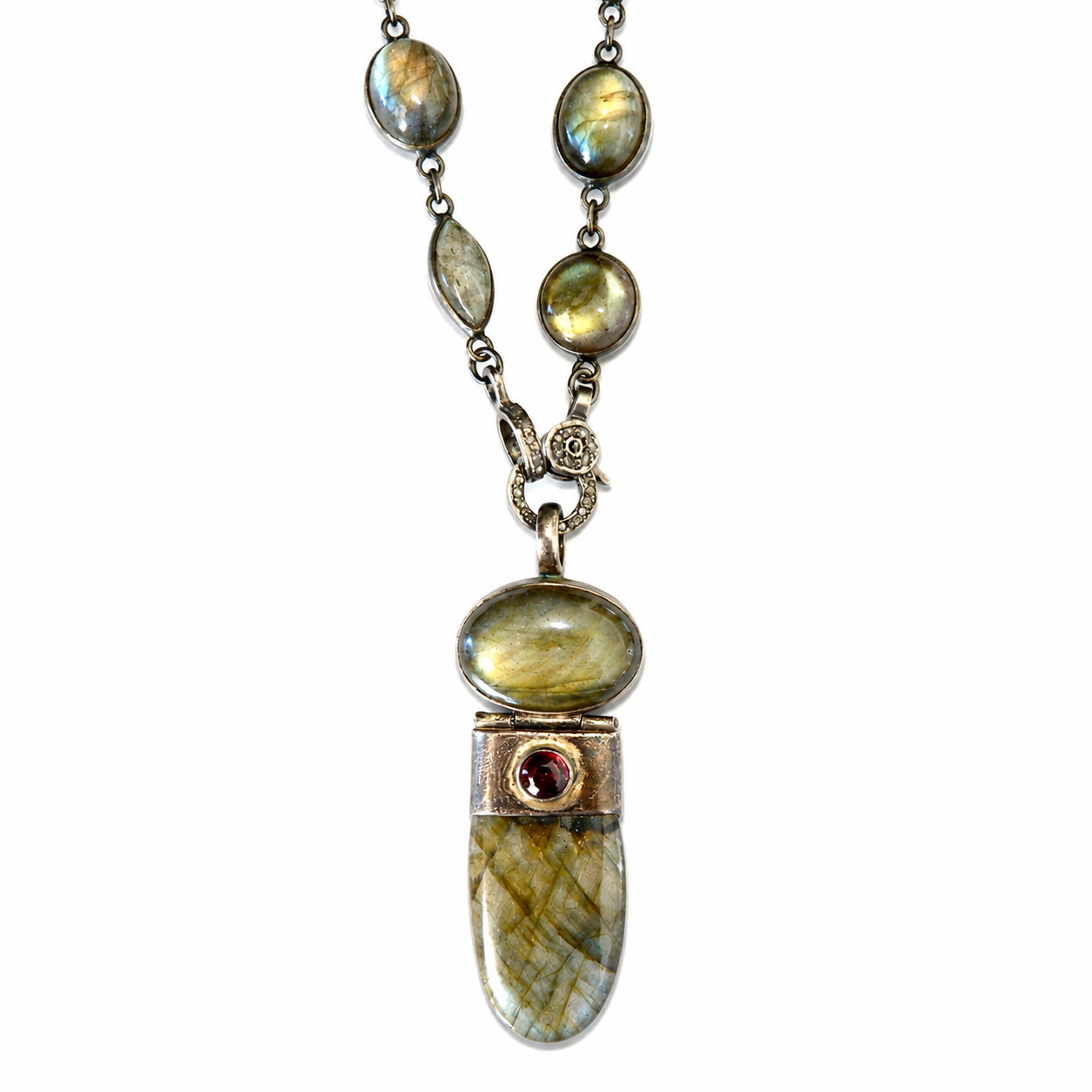 labradorite dream vintage necklace