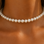 girlie pearl choker