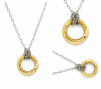 ring on chain mens necklace