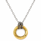ring on chain mens necklace