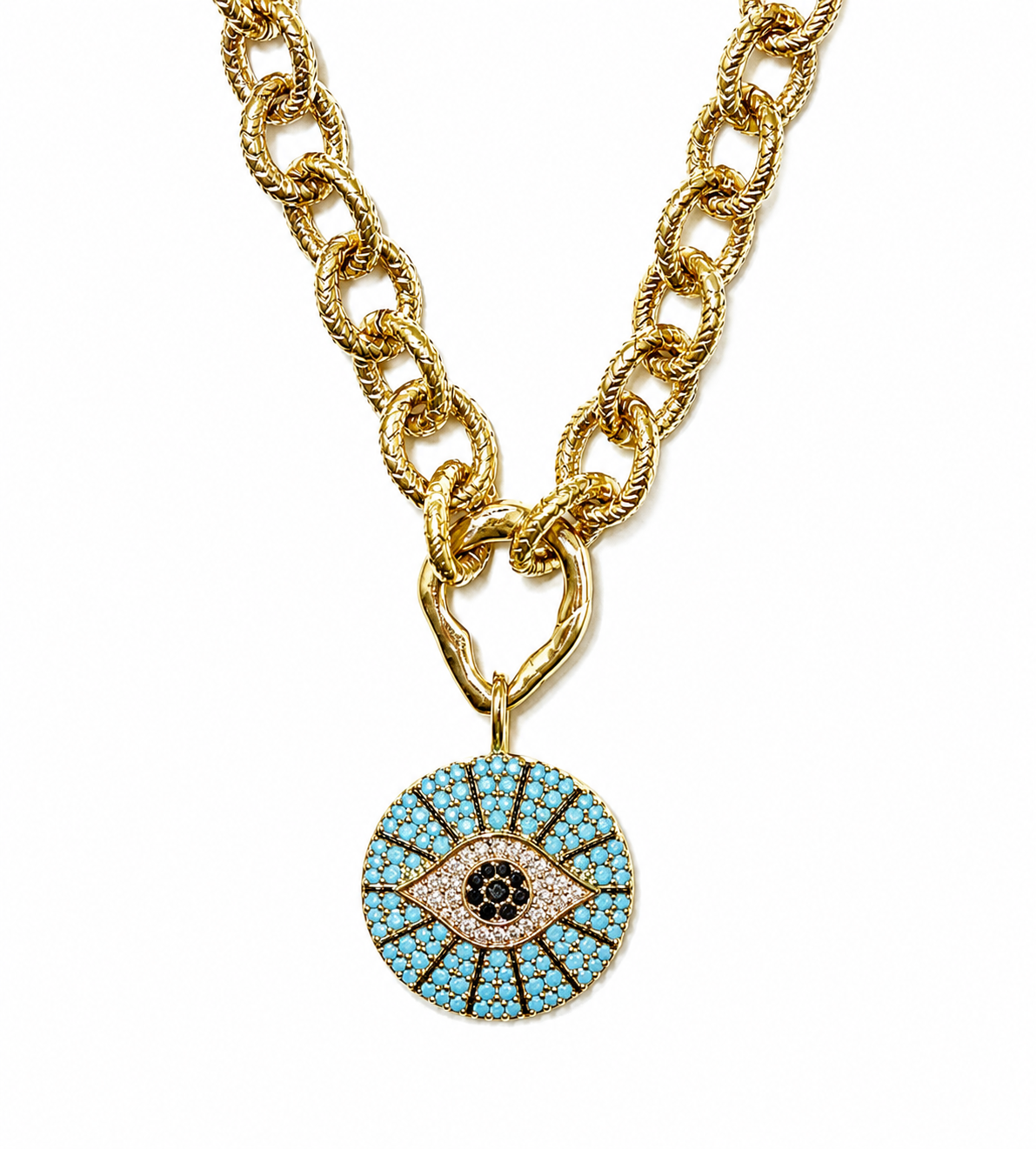 eye x vintage chain necklace