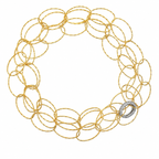 italian gold oval necklace