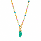 happy jade hand necklace