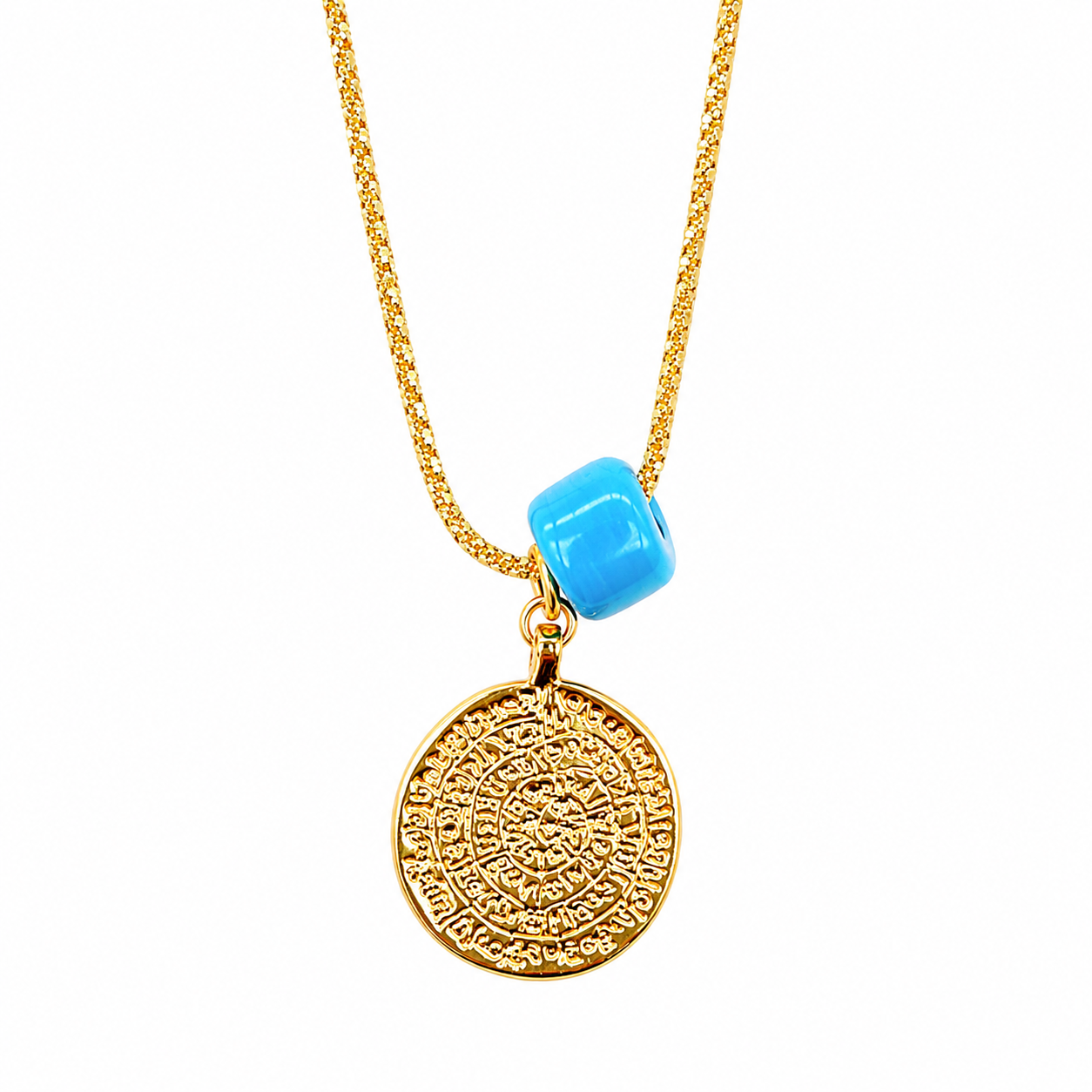 medallion x turquoise necklace