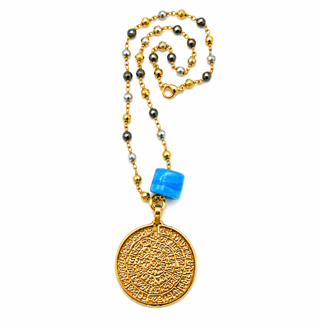 medallion x turquoise necklace