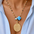 medallion x turquoise necklace