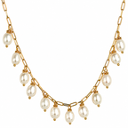 pearl drops necklace