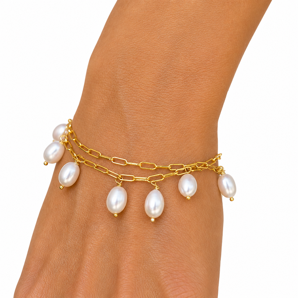 pearl drops necklace