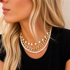 pearl drops necklace