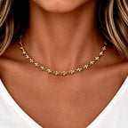 mini spikes chain necklace