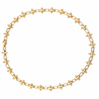 mini spikes chain necklace
