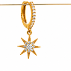 star x moon earrings