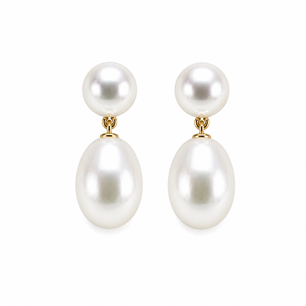 sweet drop pearl earrings