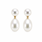 sweet drop pearl earrings